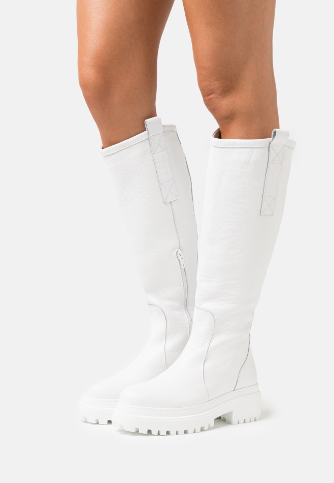 Bottes Plateforme Gabor | Blanc/noir Exclusif